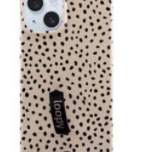 Loopy Case Beige with Black Dots Phone Cover
